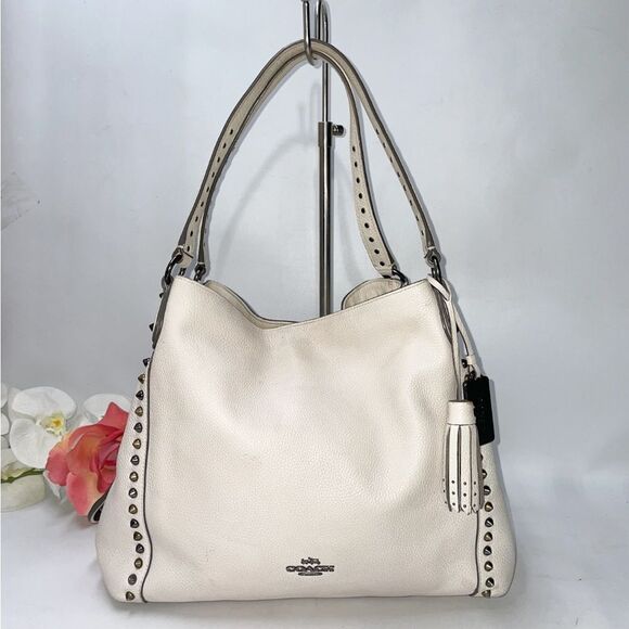 Coach Handbags - Coach Edie Leather Shoulder Bag